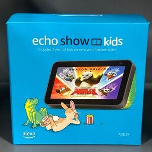 Amazon Echo Show 5 Kids with Blue Box